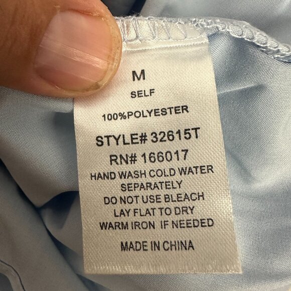 Blue b Womens Baby Blue & Pink Sequin Fringe Cowboy Boot Print Button-Up Shirt M - Picture 7 of 7